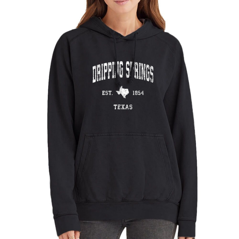 Dripping Springs Texas Tx Vintage Athletic Sports Design T Shirt Vintage Hoodie | Artistshot