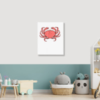 Crab Crustacean T Shirt Portrait Canvas Print | Artistshot