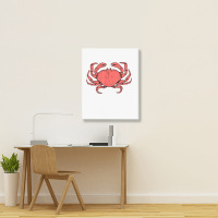 Crab Crustacean T Shirt Portrait Canvas Print | Artistshot