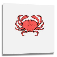 Crab Crustacean T Shirt Metal Print Square | Artistshot