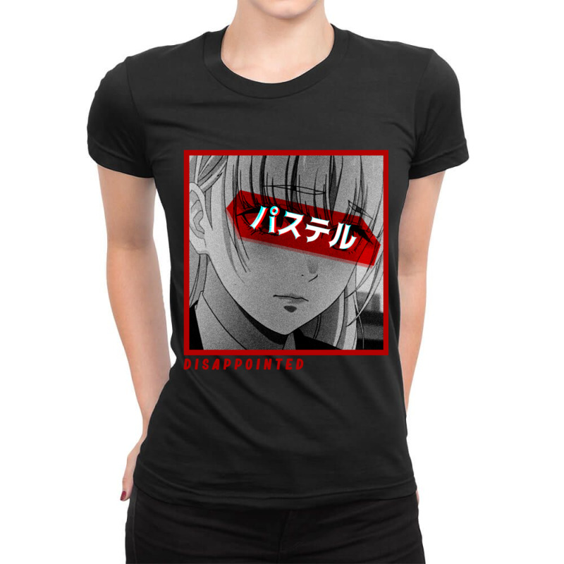 Disappointedquot - Kirari Momobami Cube Minimalism Art Ladies Fitted T-Shirt by cm-arts | Artistshot