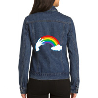 Asl Rainbow Ladies Denim Jacket | Artistshot