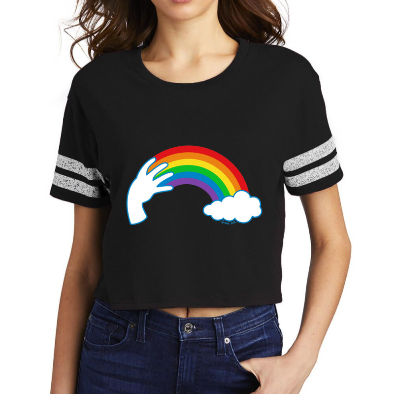 Asl Rainbow Scorecard Crop Tee by cm-arts | Artistshot