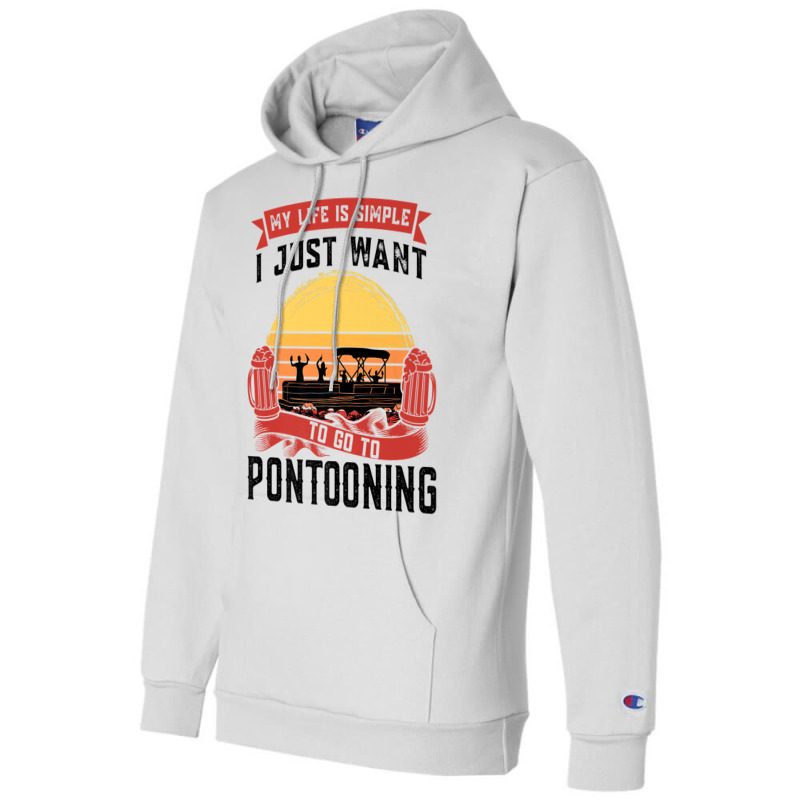 I Just To Go To Pontooning Pontoon Boat Captain Premium T Shirt Champion Hoodie | Artistshot