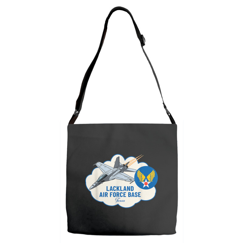 Lackland Afb Air Force Base Texas Tx Veterans T Shirt Adjustable Strap Totes | Artistshot