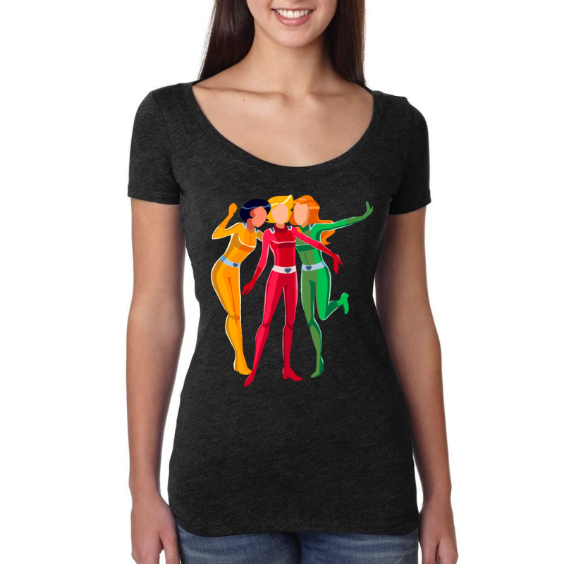 Totally Spies  Minimalist Women's Triblend Scoop T-shirt by cm-arts | Artistshot