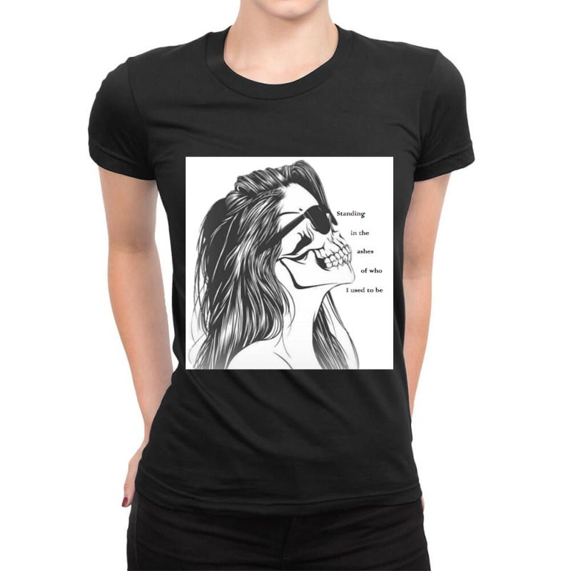 Who I Used To Be Ladies Fitted T-Shirt by cm-arts | Artistshot