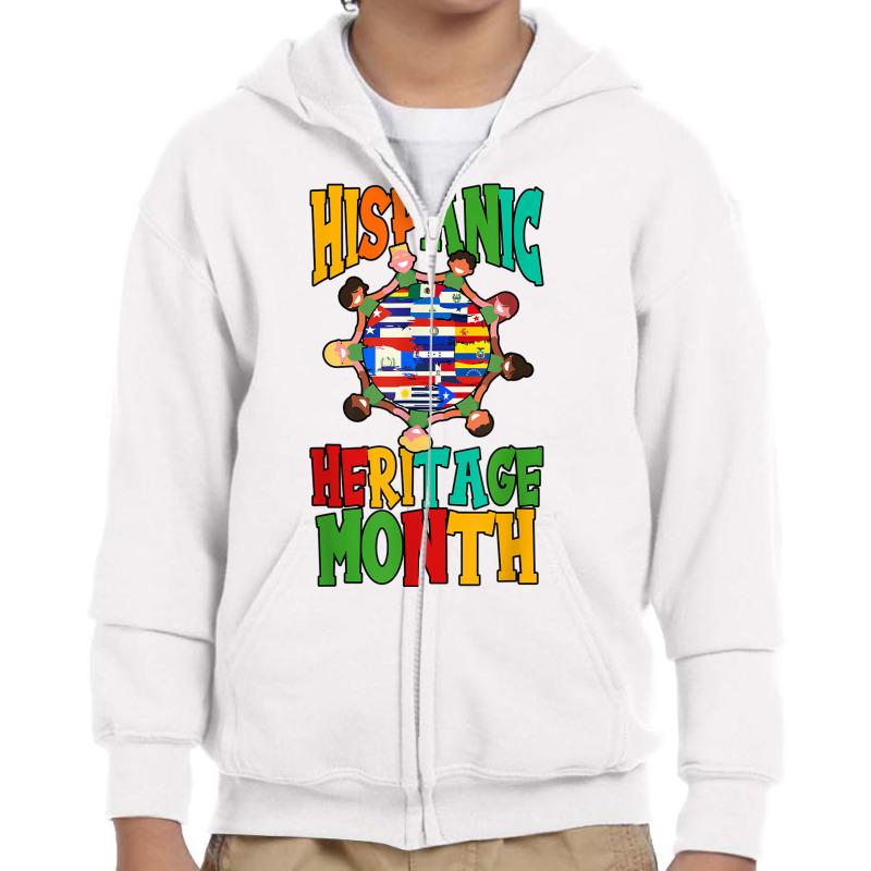 Hispanic Heritage Month Kids Latina T Shirt Youth Zipper Hoodie by cm-arts | Artistshot