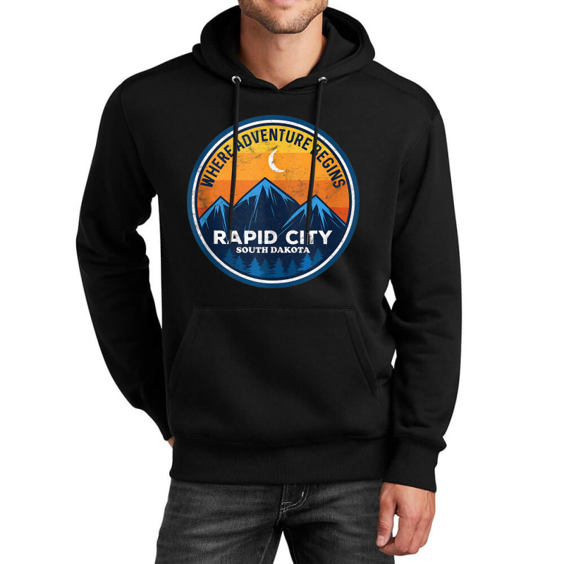 Rapid City South Dakota Where Adventure Begins Tank Top Unisex Hoodie by cm-arts | Artistshot