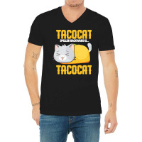 Tacocat T  Shirt Tacocat Design For A Mexican Food Fan And Joke Lovers V-neck Tee | Artistshot