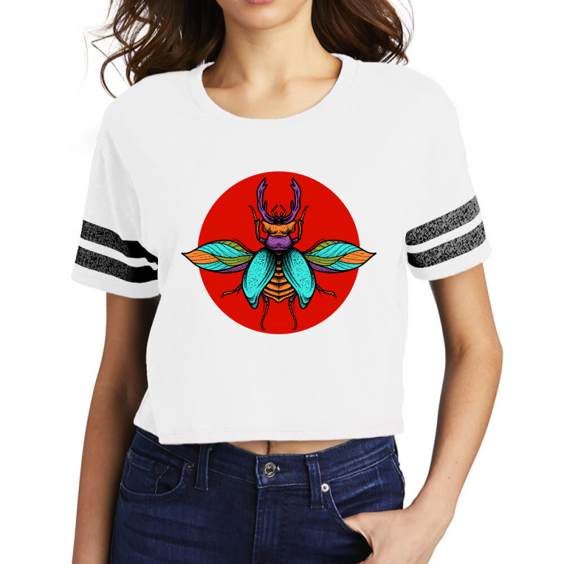 Wild Insect 6 Scorecard Crop Tee | Artistshot