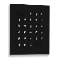 Phonetic Alphabet With Binary Morse Amp Sign Language Metal Print Vertical | Artistshot