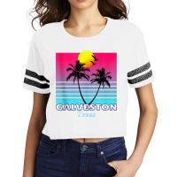 Galveston Texas Tx Retro Tank Top Scorecard Crop Tee | Artistshot