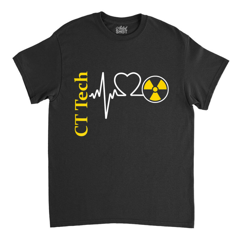 Radiology Ct Tech Nuclear Radiation Heartbeat Ekg Pulse Love Raglan Ba Classic T-shirt by cm-arts | Artistshot