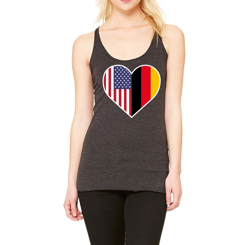 German American Heart United States Of America Germany Gift Pullover H Racerback Tank by cm-arts | Artistshot