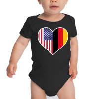 German American Heart United States Of America Germany Gift Pullover H Baby Bodysuit | Artistshot