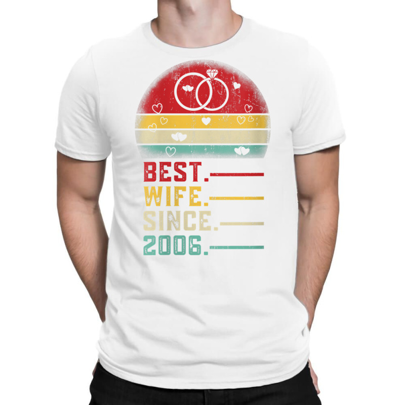 Womens Best Wife Since 2006 Wedding Graphic Her 16th Anniversary V Nec T-shirt | Artistshot