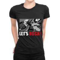 Monochrome Goldlewis Dickinson Guilty Gear Strive Lets Rock Ladies Fitted T-shirt | Artistshot