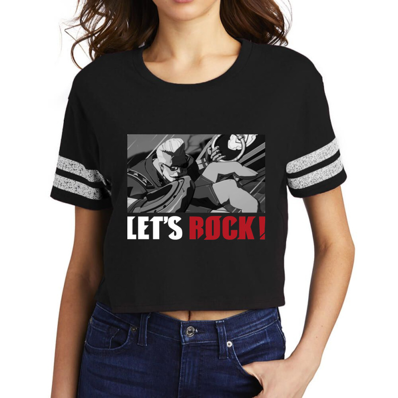 Monochrome Goldlewis Dickinson Guilty Gear Strive Lets Rock Scorecard Crop Tee by cm-arts | Artistshot