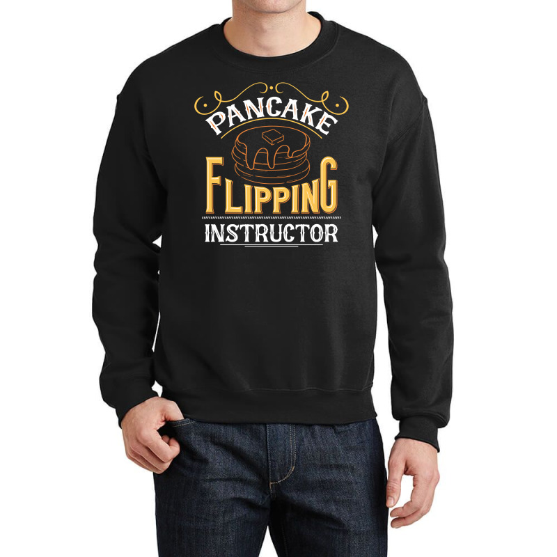 Pancake Flipping Instructor, Pancake Dad Pullover Hoodie Crewneck Sweatshirt | Artistshot