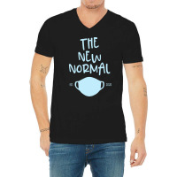 The New Normal Mask Est. 2020 Graphic Novelty Pandemic Gift Sweatshirt V-neck Tee | Artistshot