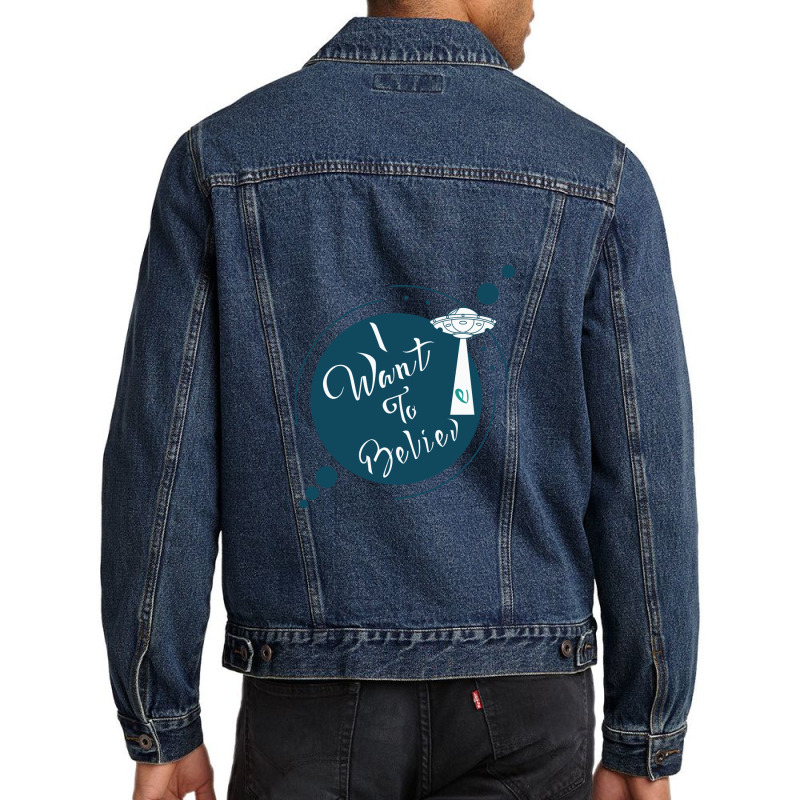 Ufo Men Denim Jacket by InspirationColor | Artistshot