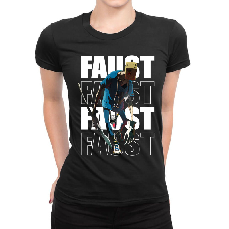 Faust Guilty Gear Strive (white Line) Ladies Fitted T-Shirt by cm-arts | Artistshot