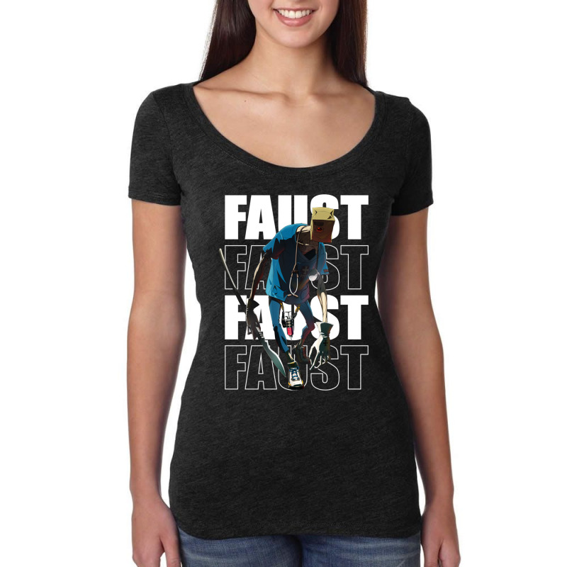 Faust Guilty Gear Strive (white Line) Women's Triblend Scoop T-shirt by cm-arts | Artistshot