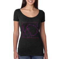 Neon Smoking Samurai Women's Triblend Scoop T-shirt | Artistshot