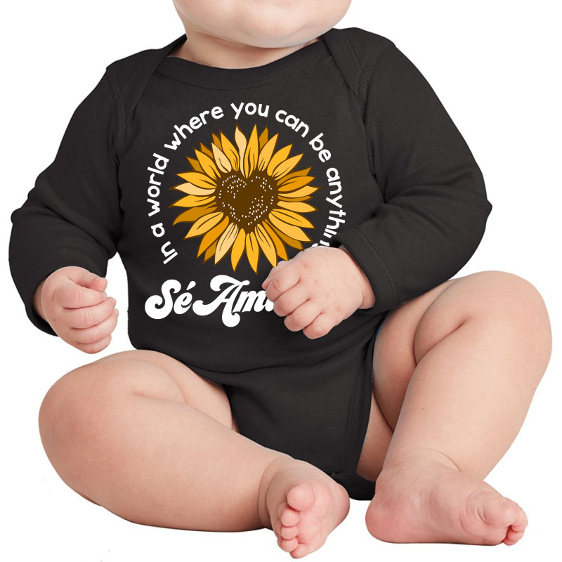 Matching Unity Day Orange Sé Amable Spanish Bilingual Kind Pullover H Long Sleeve Baby Bodysuit by cm-arts | Artistshot