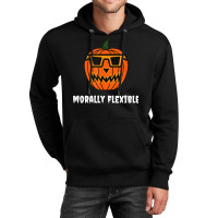 Halloween Meme Sarcasm Funny Morally Flexible Pumpkin Humor T Shirt Unisex Hoodie | Artistshot