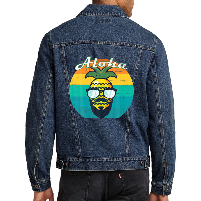 Aloha Hawaii Hawaiian Island Shirt Beard This Is My Hawaiian Men Denim Jacket by houltonbennjamin | Artistshot