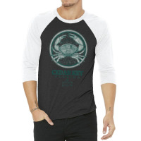 Jcombs Cedar Key, Fl, Stone Crab On Wind Rose Tank Top 3/4 Sleeve Shirt | Artistshot