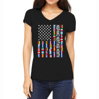 Latin American Flag Hispanic Heritage Month All Countries Women's V-neck T-shirt | Artistshot