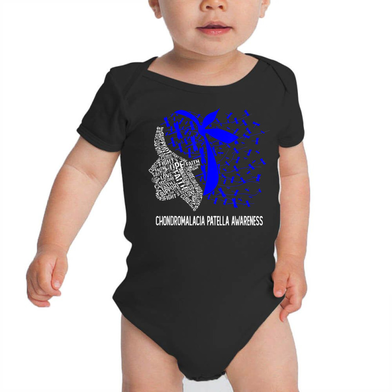 We Wear Blue For Chondromalacia Patella Awareness T Shirt Baby Bodysuit | Artistshot