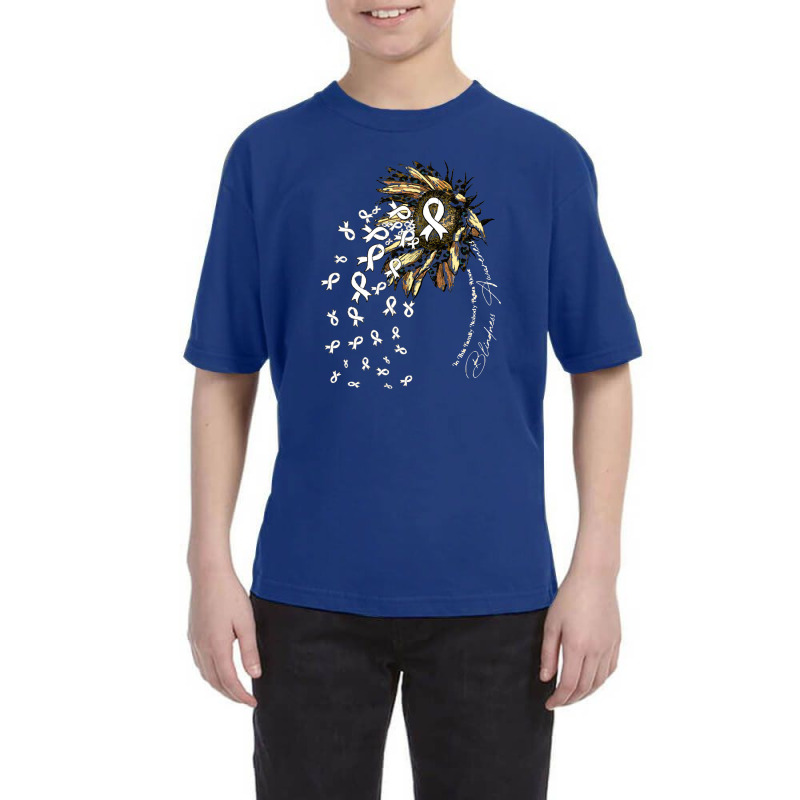 Blindness Survivor  Blindness Awareness Sunflower Nobody Fight Youth Tee by salamansik | Artistshot