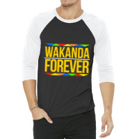 #wakandaforever 3/4 Sleeve Shirt | Artistshot