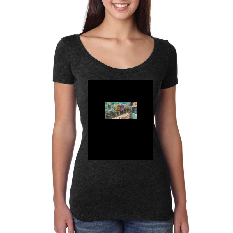 Chihiro Lost In City - Spirited Away Graphic Women's Triblend Scoop T-shirt by cm-arts | Artistshot