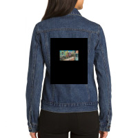 Chihiro Lost In City - Spirited Away Graphic Ladies Denim Jacket | Artistshot