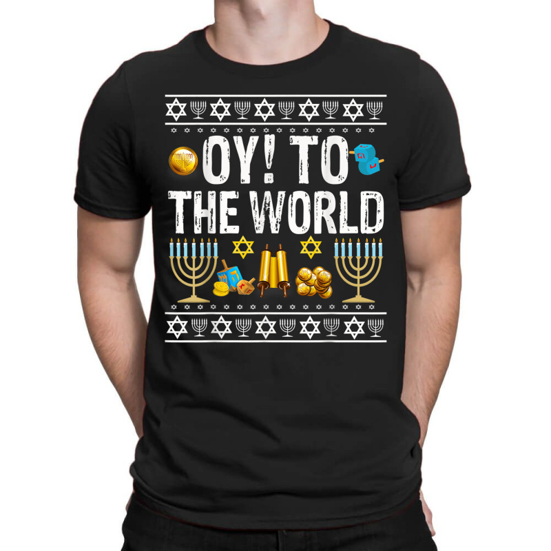 Oy To The World Jewish Gift T-shirt | Artistshot