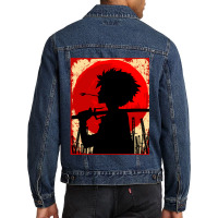 Samurai Sunset Mugen Men Denim Jacket | Artistshot