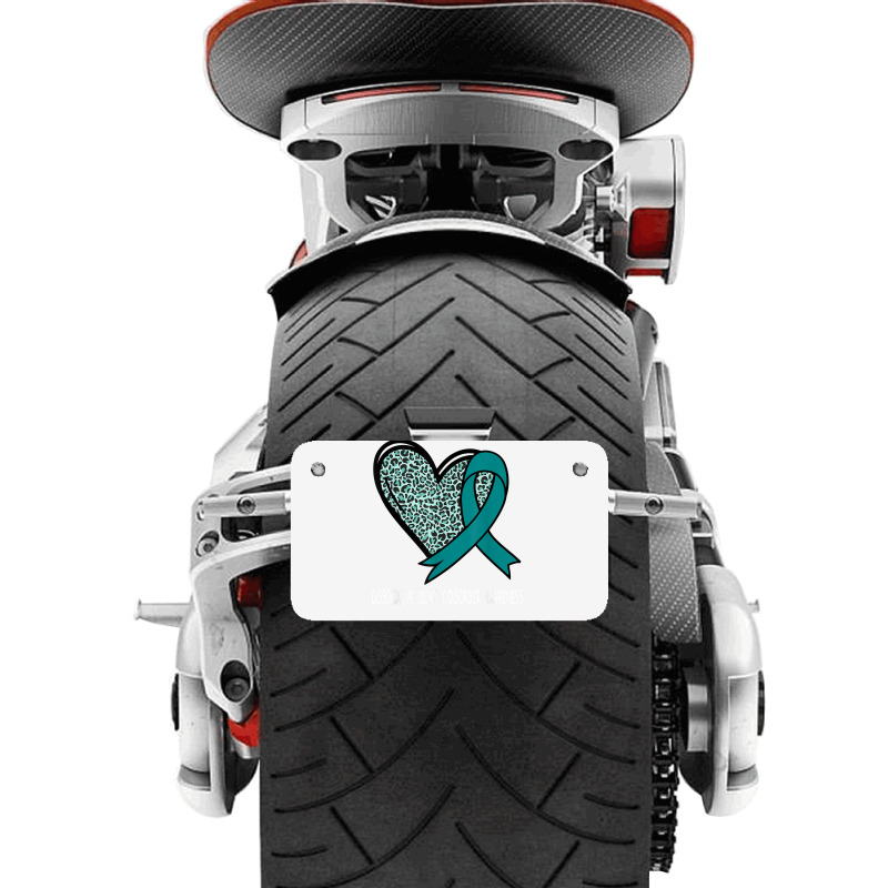 Leopard Heart Dissociative Identity Disorder Awareness Teal T Shirt Motorcycle License Plate | Artistshot