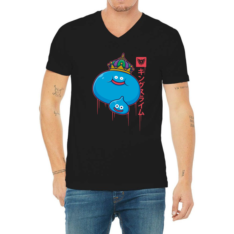 The King Slime V-Neck Tee by cm-arts | Artistshot