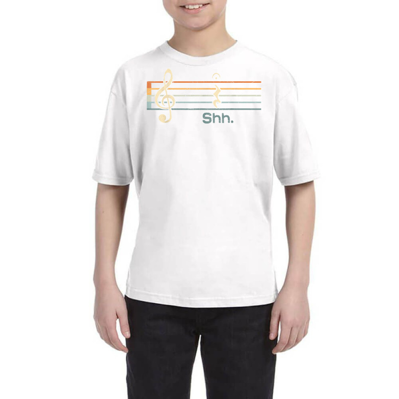 Funny Music Shh Quarter Rest And Fermata Notation Musician T Shirt Youth Tee by cm-arts | Artistshot