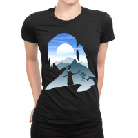 Sky And Samurai Ladies Fitted T-shirt | Artistshot