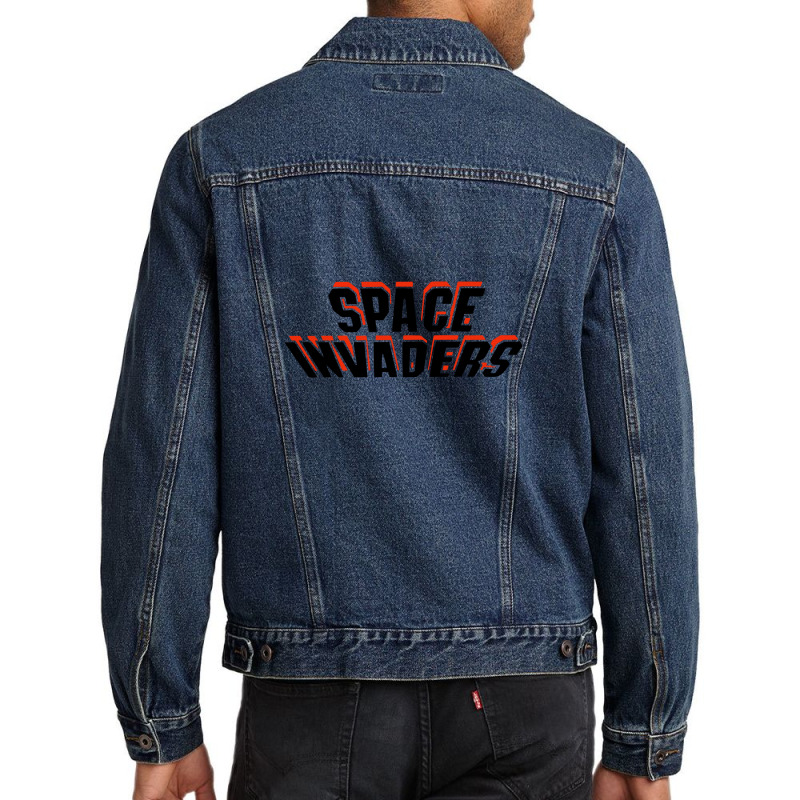 Space-invaders Men Denim Jacket by cm-arts | Artistshot