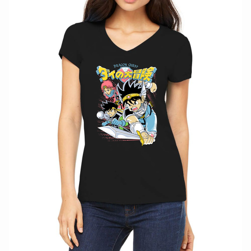 Dragon Warrior Women's V-Neck T-Shirt by cm-arts | Artistshot