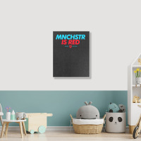 Manchester Is Red Man United Artwork Classic Portrait Canvas Print | Artistshot