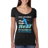 Funny Waterski Some Grandpas Play Bingo Women's Triblend Scoop T-shirt | Artistshot