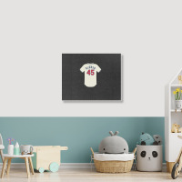 Yonder Alonso Jersey Landscape Canvas Print | Artistshot